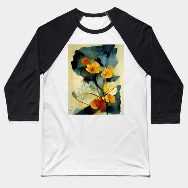 Aquarela in roses Baseball T-Shirt by AmazinfArt